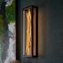 1_Hinkley Styx 24" High Black Gilded Gold LED Wall Sconce
