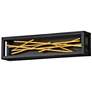 5_Hinkley Styx 24" High Black Gilded Gold LED Wall Sconce more views