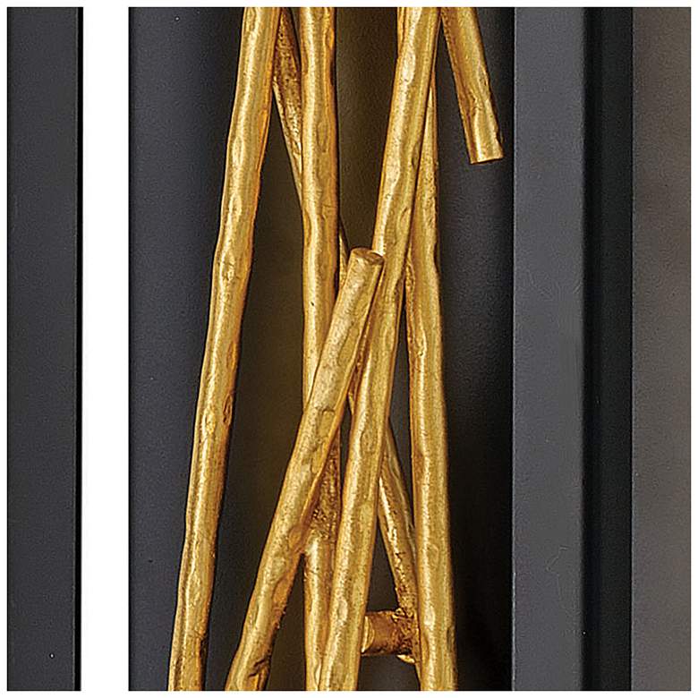Image 6 Hinkley Styx 24" High Black Gilded Gold LED Wall Sconce more views