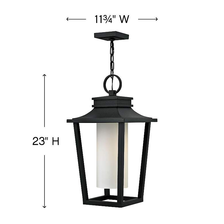 Image 6 Hinkley Sullivan 23"H Black Outdoor Lantern Hanging Light more views