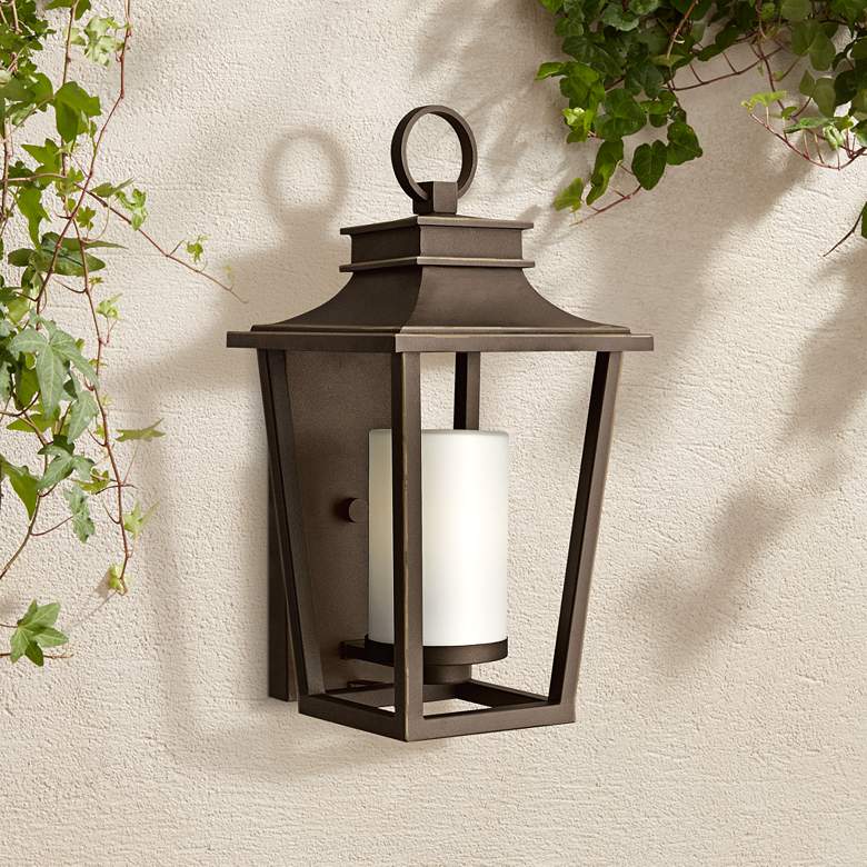 Image 1 Hinkley Sullivan 9"W Oil-Rubbed Bronze Outdoor Wall Light