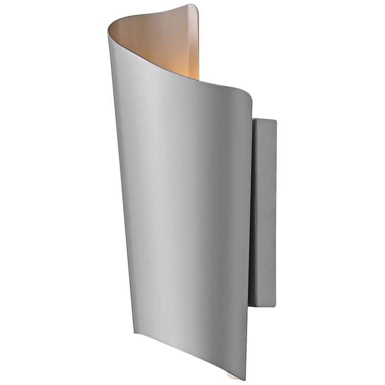 Image 1 Hinkley Surf 15" High Titanium LED Outdoor Wall Light