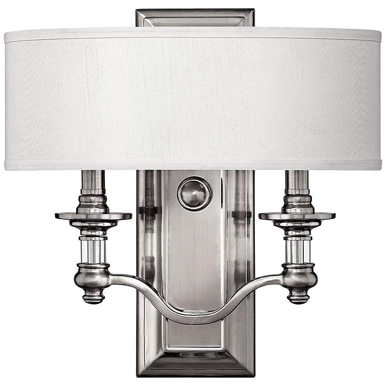 Image 2 Hinkley Sussex 14 inch High Brushed Nickel Wall Sconce