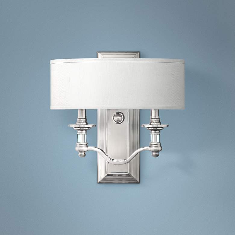 Image 1 Hinkley Sussex 14 inch High Brushed Nickel Wall Sconce