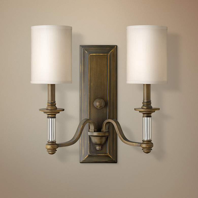 Image 1 Hinkley Sussex 15 3/4 inch High English Bronze Wall Sconce