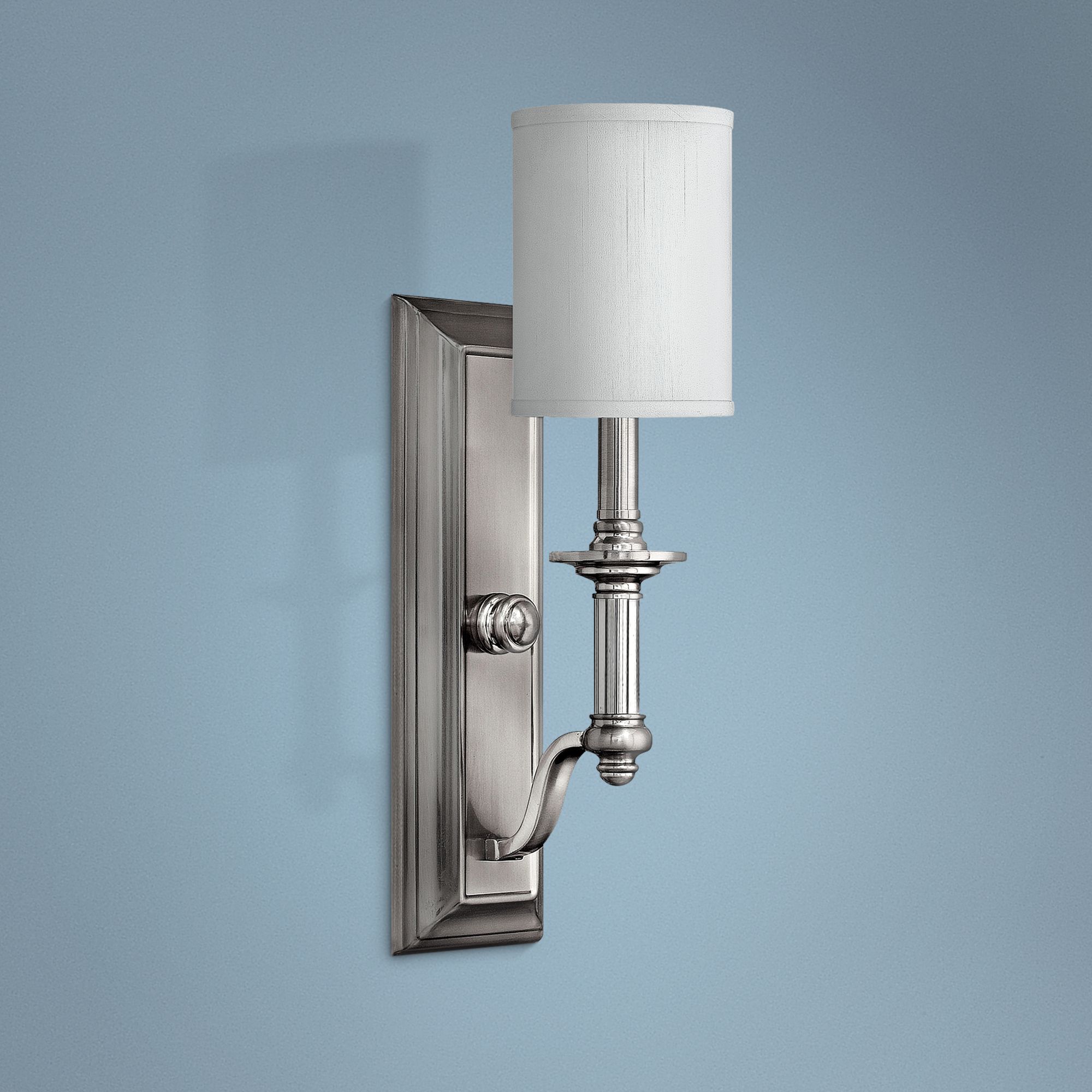 satin nickel sconces