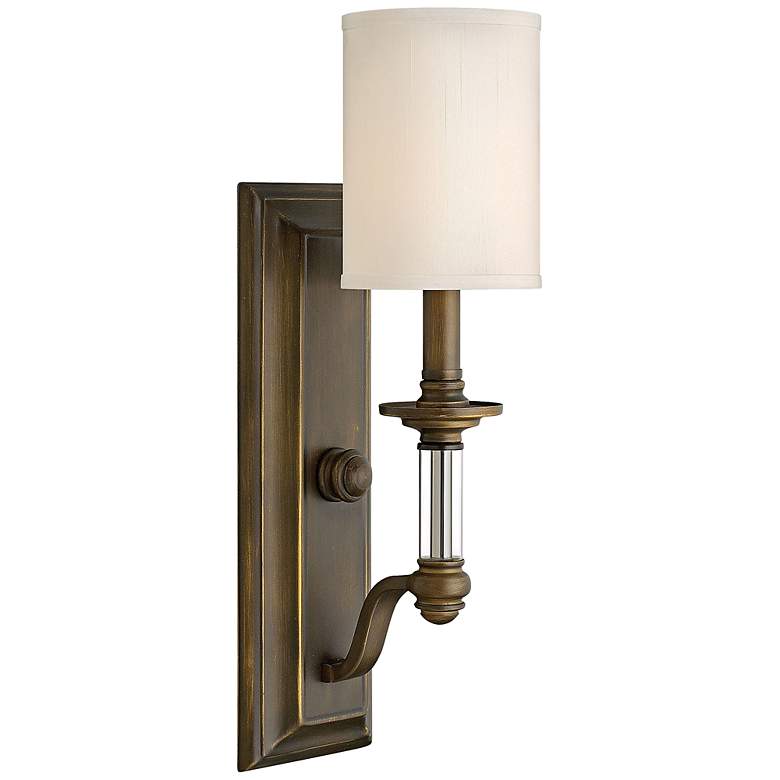Image 1 Hinkley Sussex 17 3/4 inch High English Bronze Wall Sconce