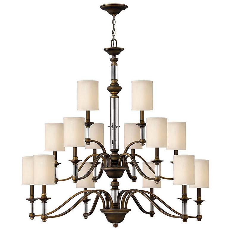 Image 1 Hinkley Sussex 47 inch Wide Three Tier English Bronze Large Chandelier