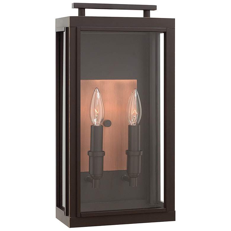 Image 1 Hinkley Sutcliffe 17" High Oil Rubbed Bronze Outdoor Wall Light