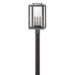 Hinkley Sutcliffe 20&quot; High Aged Zinc Outdoor Post Light