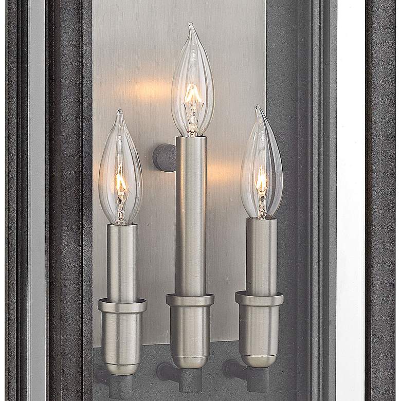 Image 2 Hinkley Sutcliffe 22 inch High Aged Zinc Outdoor Wall Light more views