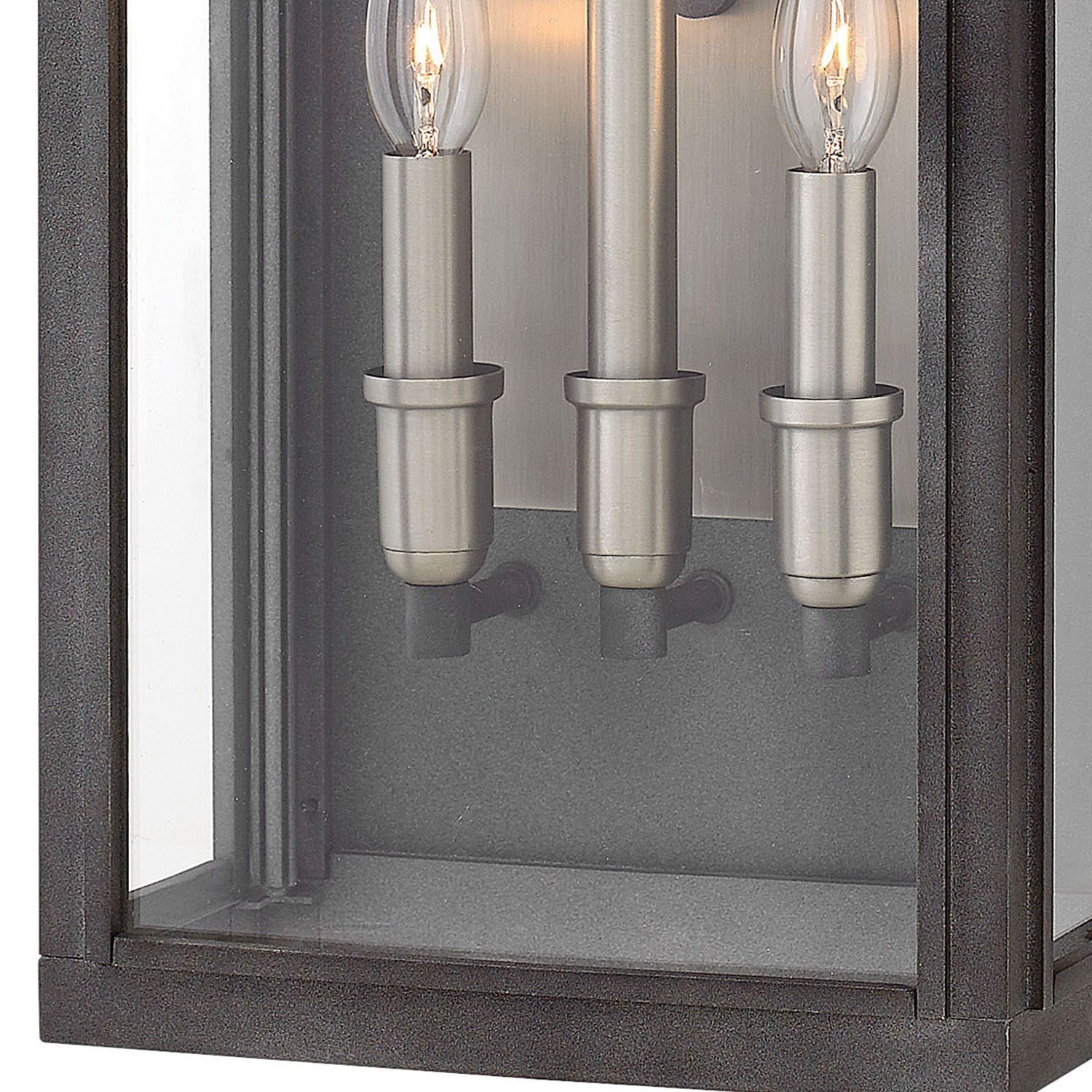 Image 3 Hinkley Sutcliffe 22" High Aged Zinc Outdoor Wall Light more views