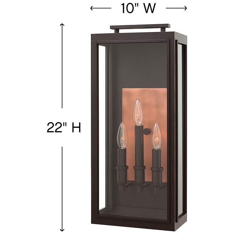 Image 5 Hinkley Sutcliffe 22" High Oil Rubbed Bronze Outdoor Wall Light more views
