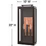 5_Hinkley Sutcliffe 22" High Oil Rubbed Bronze Outdoor Wall Light more views