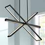 Hinkley Tangent 36" Wide Black 4-Light LED Pendant Light