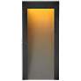 Hinkley Taper 15" High Textured Black LED Outdoor Wall Light