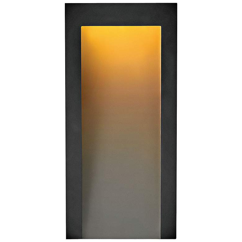 Image 3 Hinkley Taper 15" High Textured Black LED Outdoor Wall Light more views