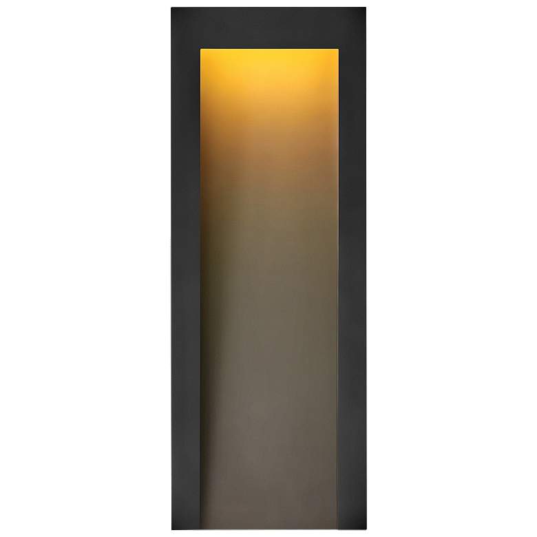 Image 1 Hinkley Taper 24" High Textured Black LED Outdoor Wall Light