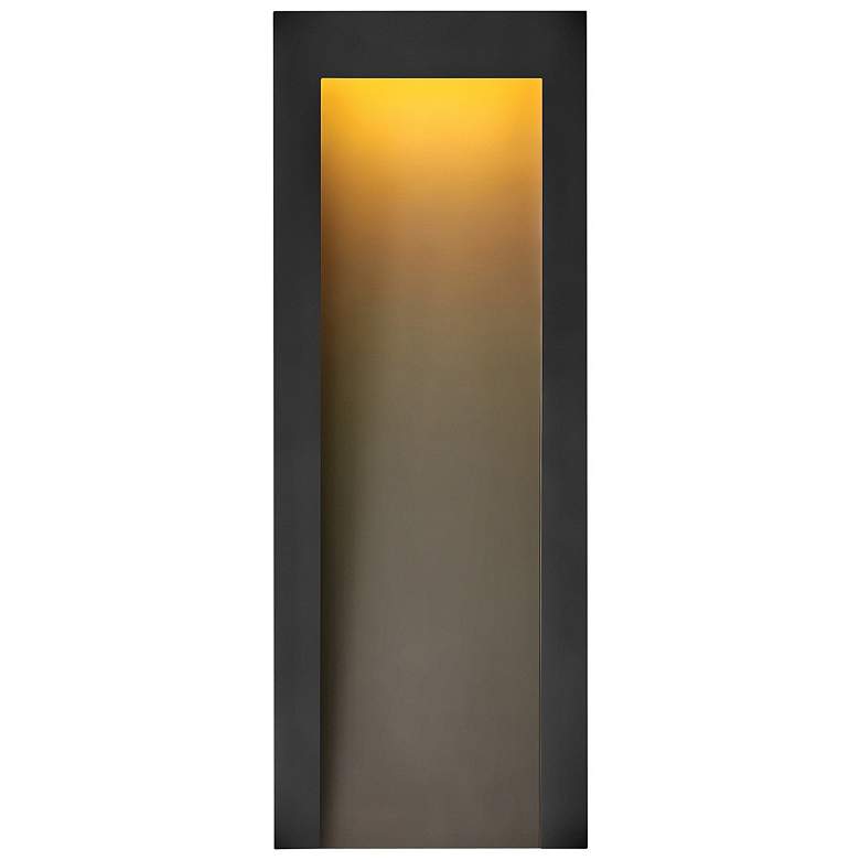 Image 1 Hinkley Taper 24 inch High Textured Black LED Outdoor Wall Light