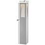5_Hinkley Taper 36" High Silver Finish Landscape Bollard Path Light more views