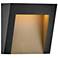 Hinkley Taper 7" High Textured Black LED Outdoor Wall Light