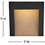 3_Hinkley Taper 7" High Textured Black LED Outdoor Wall Light more views