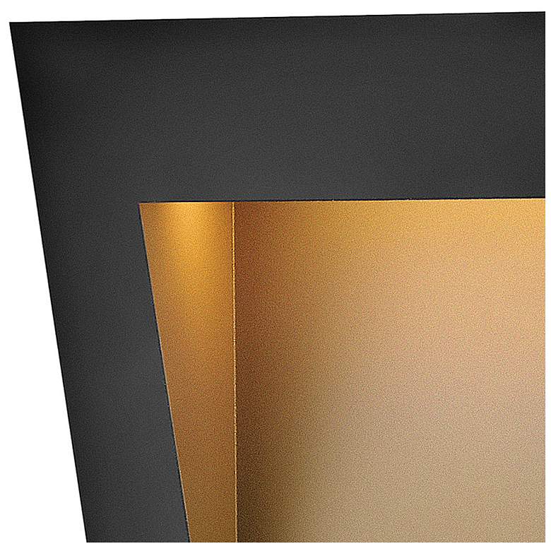 Image 4 Hinkley Taper 7" High Textured Black LED Outdoor Wall Light more views