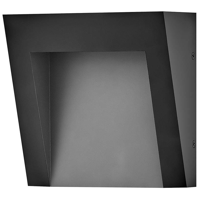Image 5 Hinkley Taper 7" High Textured Black LED Outdoor Wall Light more views