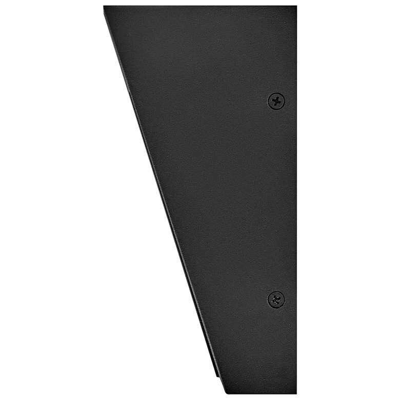 Image 7 Hinkley Taper 7" High Textured Black LED Outdoor Wall Light more views