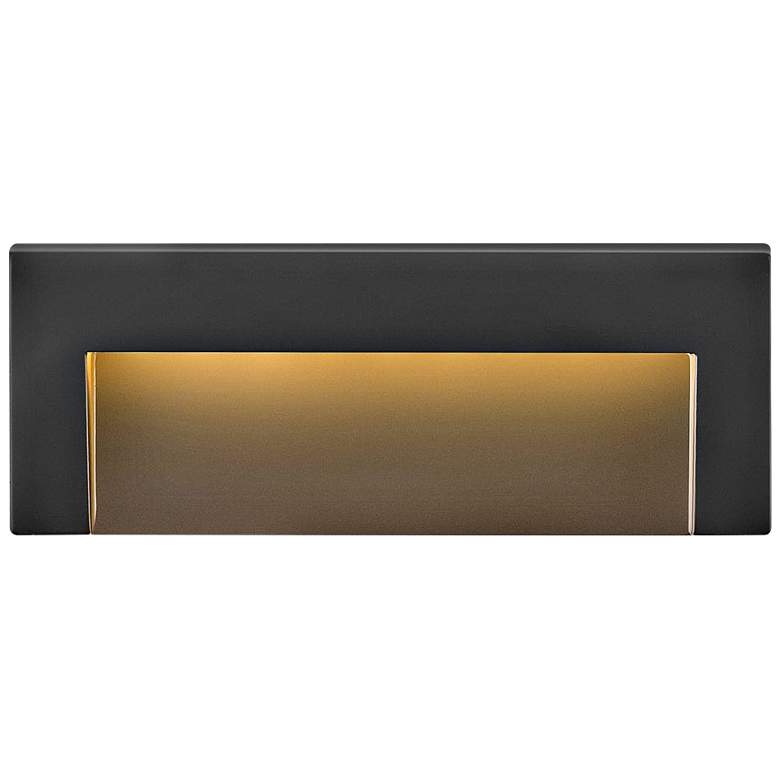 Image 1 Hinkley Taper 8" Wide Satin Black LED Deck Light