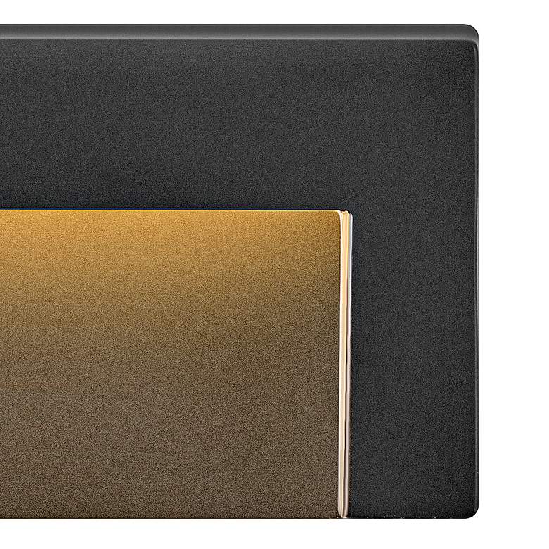 Image 3 Hinkley Taper 8" Wide Satin Black LED Deck Light more views