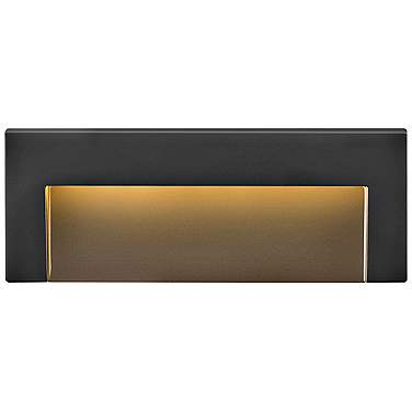 Hinkley Taper 8" Wide Satin Black LED Deck Light