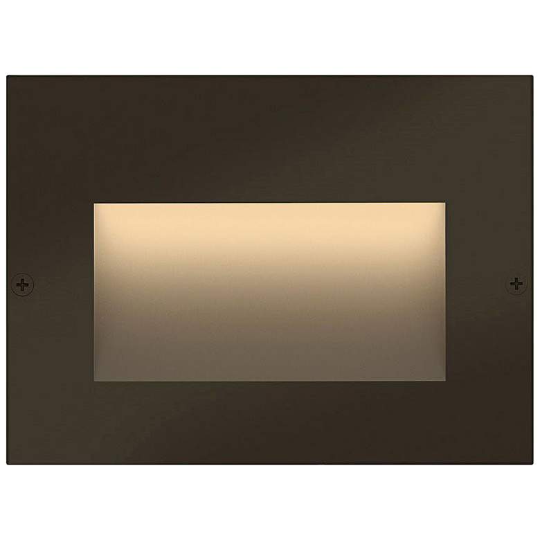 Image 1 Hinkley Taper Step 4 1/2" Wide Bronze LED Step Light