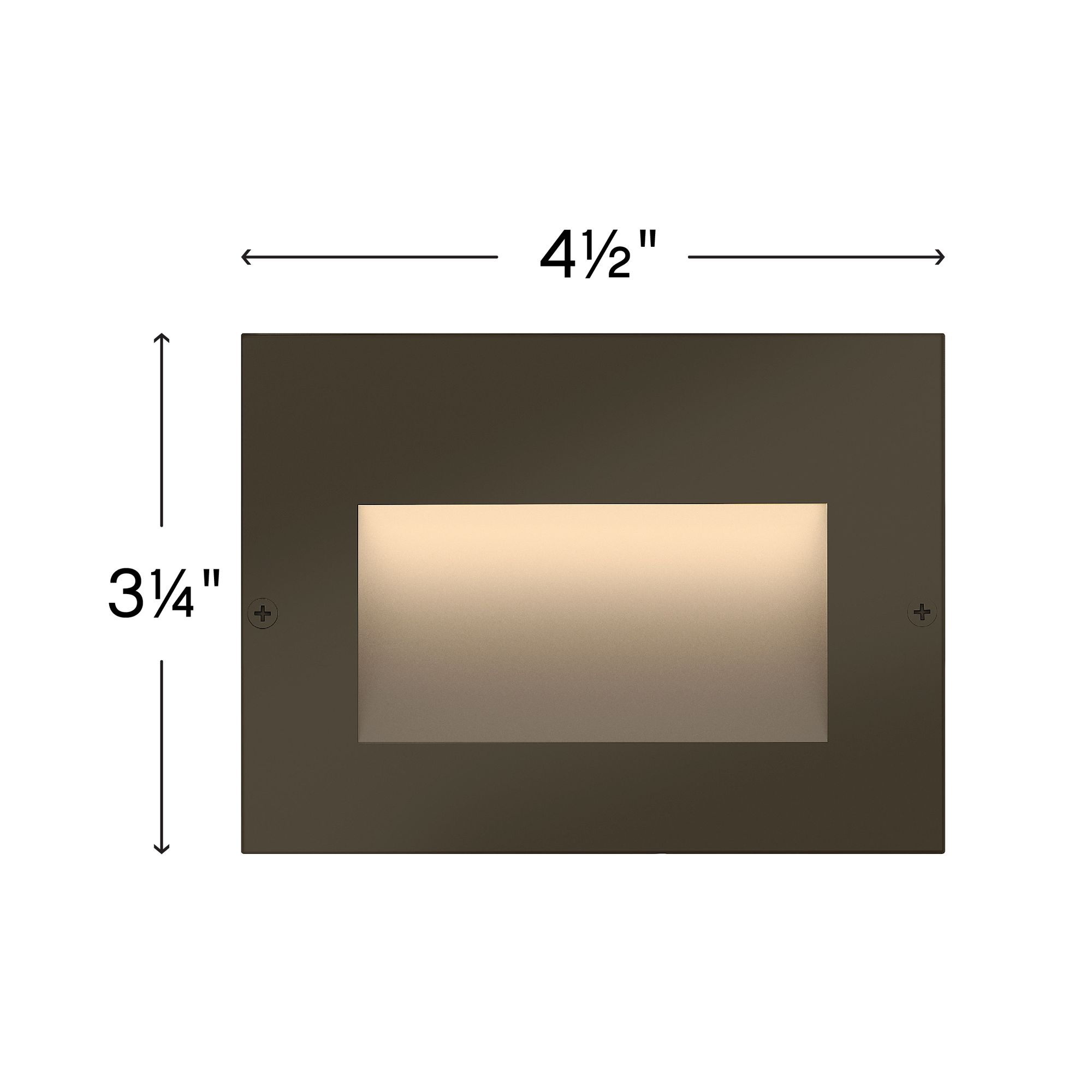 Hinkley Taper Step 4 1/2" Wide Bronze LED Step Light