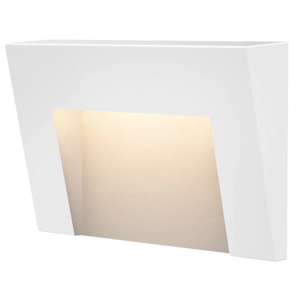 Image 6 Hinkley Taper Step 4 1/2" Wide Satin White LED Step Light more views