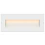 Thumbnail1 of Hinkley Tapered 8" Satin White Horizontal 12V LED Landscape Step Light