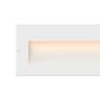 2_Hinkley Tapered 8" Satin White Horizontal 12V LED Landscape Step Light more views