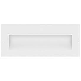 Image5 of Hinkley Tapered 8" Satin White Horizontal 12V LED Landscape Step Light more views