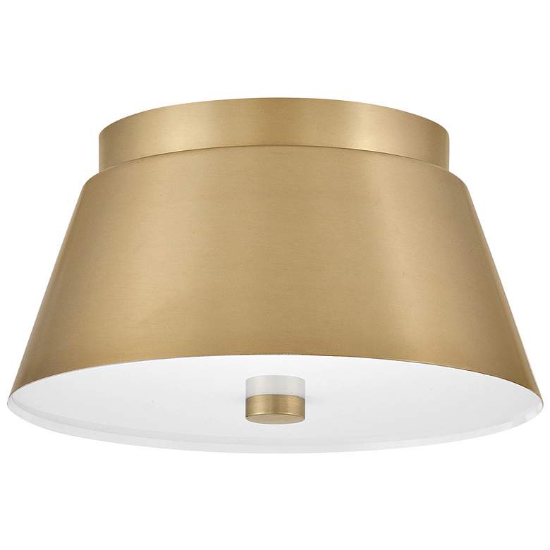 Image 1 Hinkley Tess 10 1/2" Wide Lacquered Brass Ceiling Light