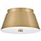 Hinkley Tess 10 1/2" Wide Lacquered Brass Ceiling Light