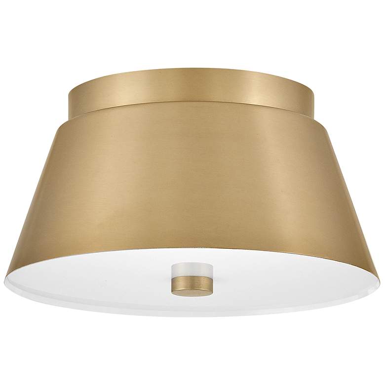 Image 2 Hinkley Tess 10 1/2" Wide Lacquered Brass Ceiling Light more views