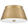 2_Hinkley Tess 10 1/2" Wide Lacquered Brass Ceiling Light more views
