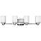 Hinkley Tessa 31" Wide Chrome 4-Light Bath Light