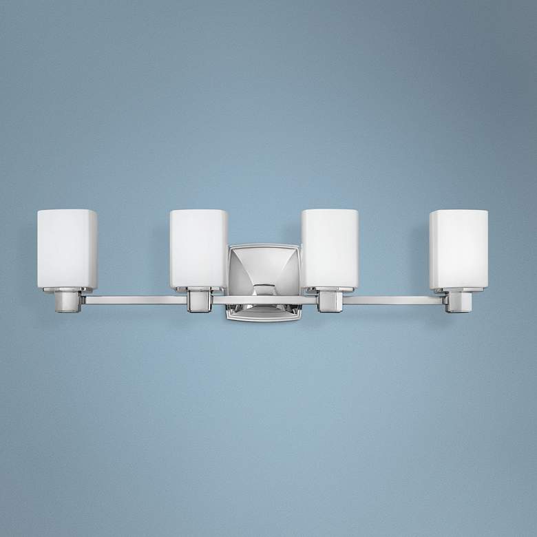 Image 1 Hinkley Tessa 31" Wide Chrome 4-Light Bath Light