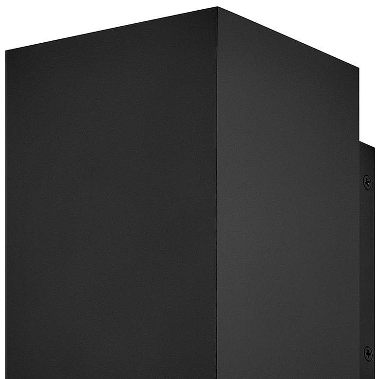 Image 2 Hinkley Tetra 8"H Black Rectangular LED Outdoor Wall Light more views