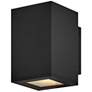 2_Hinkley Tetra 8"H Black Rectangular LED Outdoor Wall Light more views
