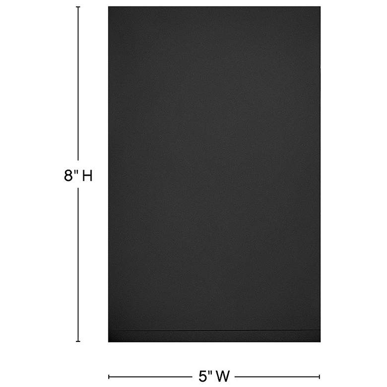 Image 3 Hinkley Tetra 8"H Black Rectangular LED Outdoor Wall Light more views