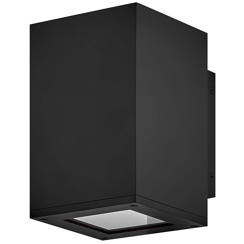 Image 5 Hinkley Tetra 8"H Black Rectangular LED Outdoor Wall Light more views