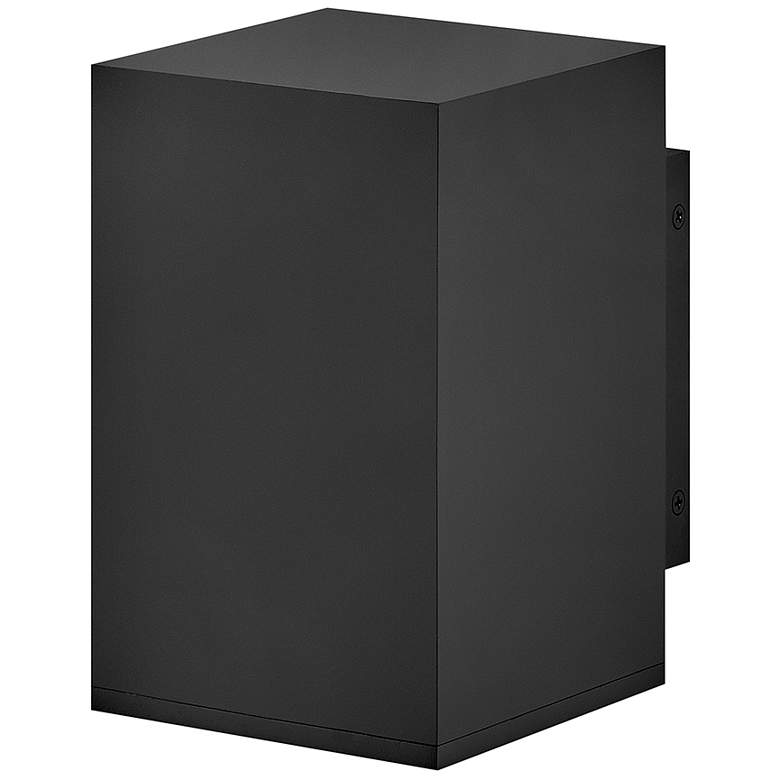 Image 6 Hinkley Tetra 8"H Black Rectangular LED Outdoor Wall Light more views