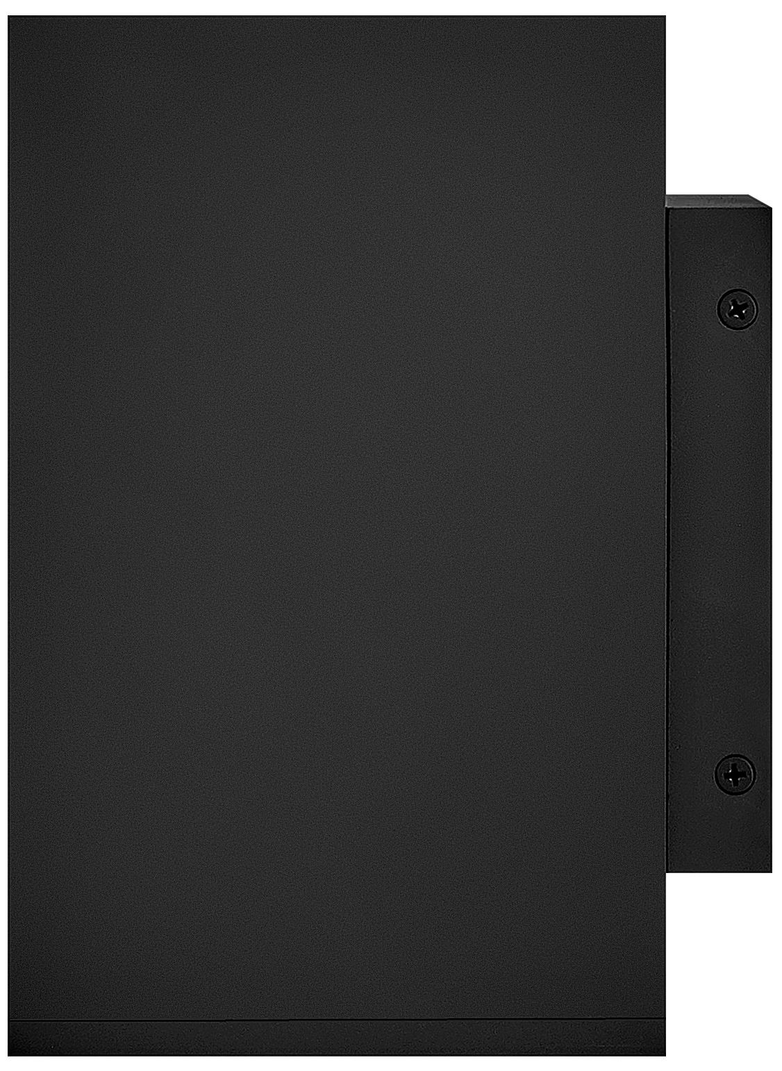 Hinkley Tetra 8"H Black Rectangular LED Outdoor Wall Light